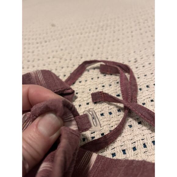 Kavu Large Long Maxi Dress With POCKETS Rusty Red Geometric Print - Picture 9 of 16